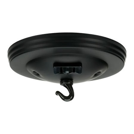 Satco 90-040 Canopy Kit With Convenience Outlet - Black Finish